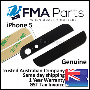 Back Glass - Black OEM (With Adhesive) for iPhone 5