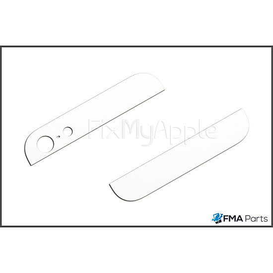 Back Glass - White (With Adhesive) for iPhone 5