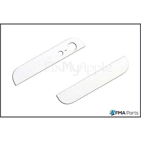 Back Glass - White (With Adhesive) for iPhone 5
