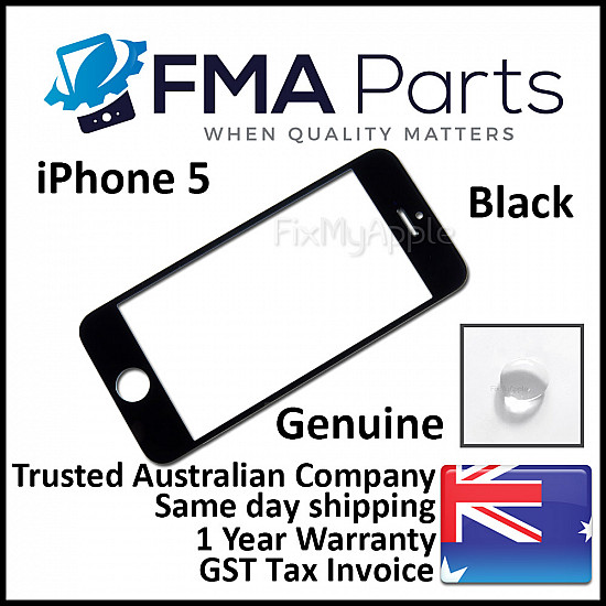 Front Glass - Black OEM for iPhone 5