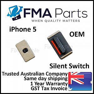 Silent / Mute / Vibration Switch - Black OEM for iPhone 5