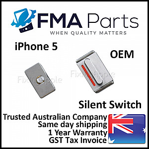 Silent / Mute / Vibration Switch - White OEM for iPhone 5