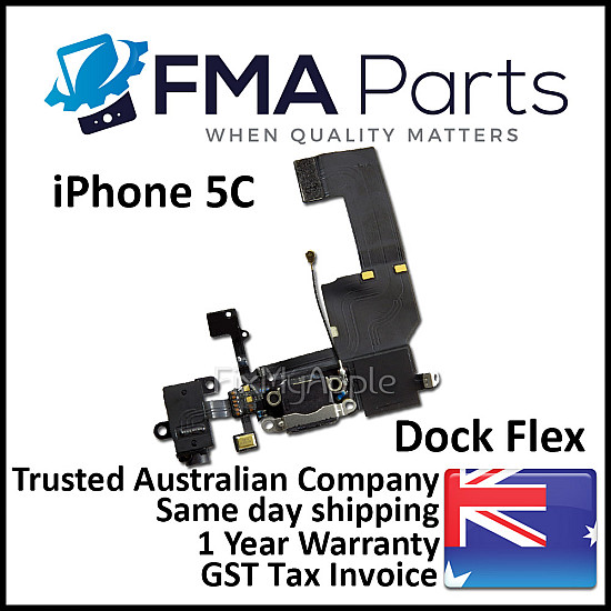 Charging Port Headphone Jack with Microphone Flex Cable OEM for iPhone 5C