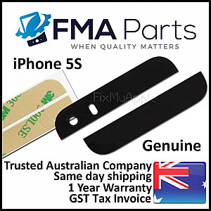 Back Glass - Black OEM (With Adhesive) for iPhone 5S/ SE