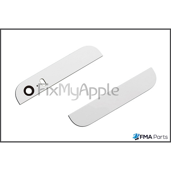 Back Glass - White (With Adhesive) for iPhone 5S/ SE