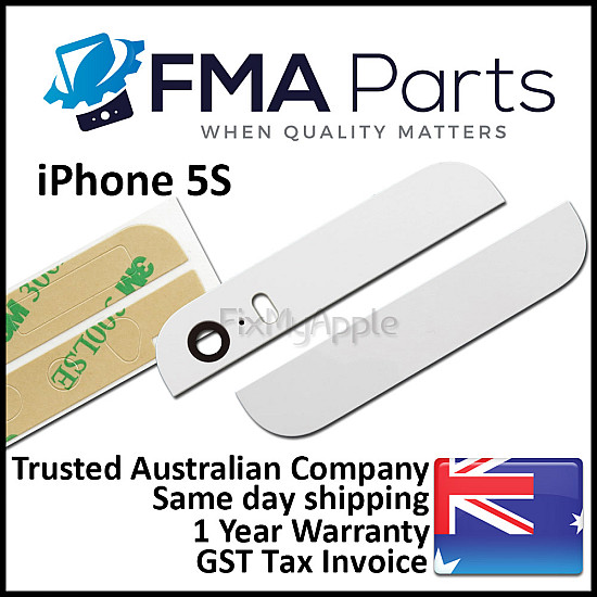 Back Glass - White (With Adhesive) for iPhone 5S/ SE