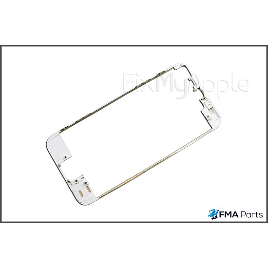 Front Glass Digitizer Bezel Frame - White for iPhone 5S