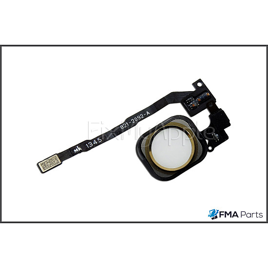 Home Button Flex Cable Assembly - Gold OEM for iPhone 5S