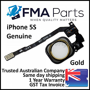 Home Button Flex Cable Assembly - Gold OEM for iPhone 5S