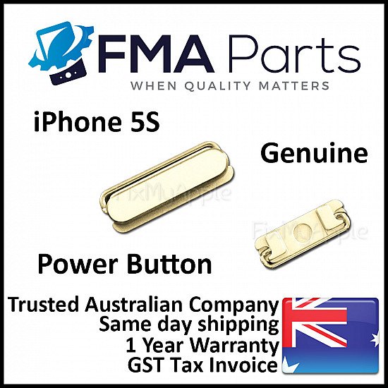 Power Button - Gold OEM for iPhone 5S