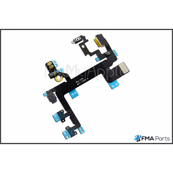 Power Button / Silent Switch / Volume / LED Flash Button Flex Cable OEM for iPhone 5S