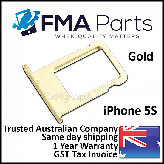 Sim Card Tray - Gold OEM for iPhone 5S