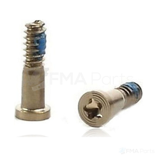 Bottom Pentalobe (*) Star Screws x 2 - Gold OEM for iPhone 6 / 6S