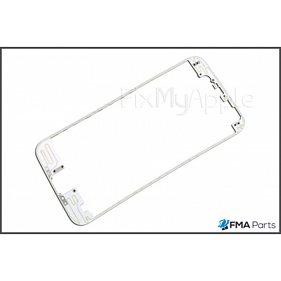 Front Glass Digitizer Bezel Frame - White for iPhone 6
