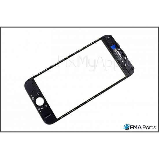 Front Glass with Bezel Frame - Black OEM for iPhone 6