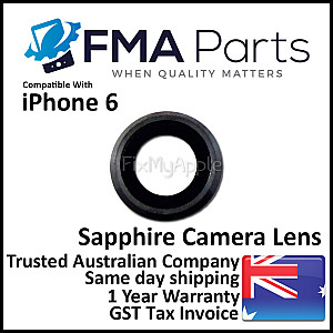 Rear Sapphire Camera Lens with Bezel - Black OEM for iPhone 6 Rear Sapphire Camera Lens with Bezel - Black OEM for iPhone 6