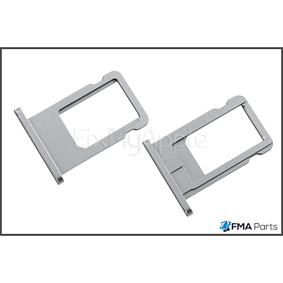 Sim Card Tray - White (Silver) OEM for iPhone 6