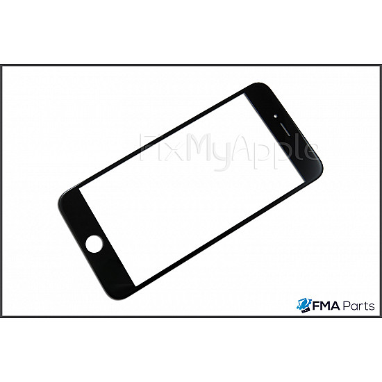 Front Glass - Black for iPhone 6 Plus
