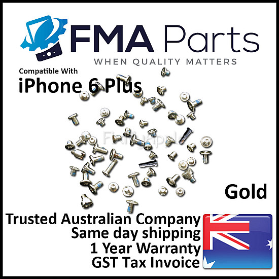 Full Screw Set - Gold OEM for iPhone 6 Plus