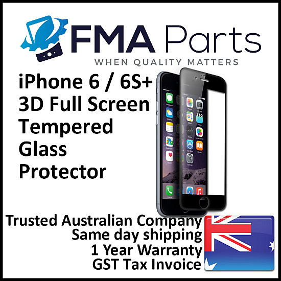 Tempered Glass Screen Protector Full Screen - White for iPhone 6 Plus / 6S Plus