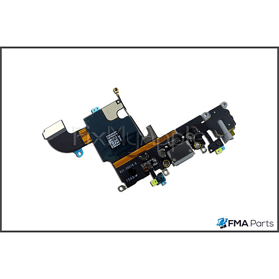 Charging Port Headphone Jack with Microphone Flex Cable - Grey OEM for iPhone 6S