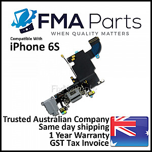 Charging Port Headphone Jack with Microphone Flex Cable - Grey OEM for iPhone 6S