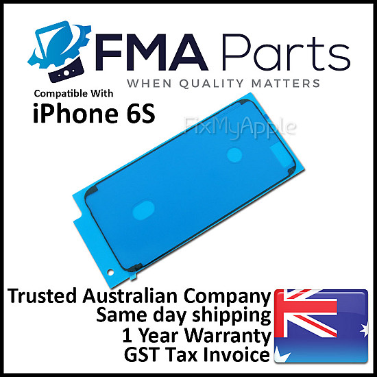 Front Glass Digitizer Bezel Frame Adhesive - Black OEM for iPhone 6S