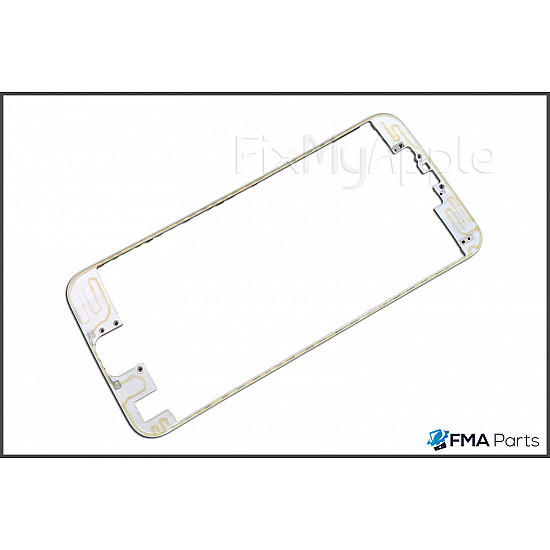 Front Glass Digitizer Bezel Frame - White (Hot Glue) for iPhone 6S