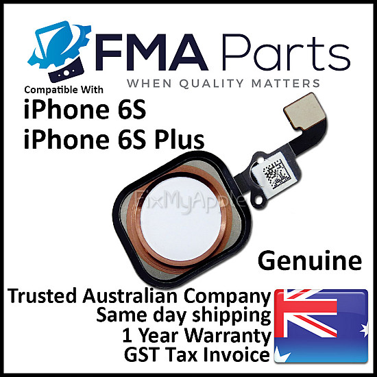 Home Button Flex Cable Assembly - Rose Gold OEM for iPhone 6S / 6S Plus