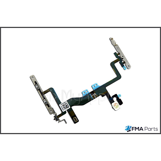 Power Button / Silent Switch / Volume Button Flex Cable with Bracket OEM for iPhone 6S