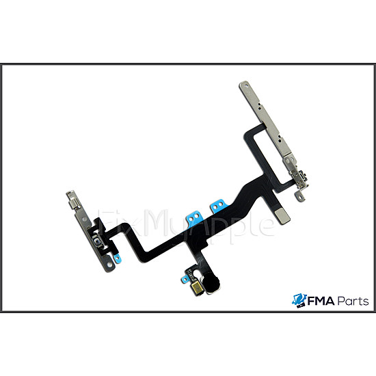 Power Button / Silent Switch / Volume Button Flex Cable with Bracket OEM for iPhone 6S