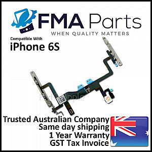 Power Button / Silent Switch / Volume Button Flex Cable with Bracket OEM for iPhone 6S