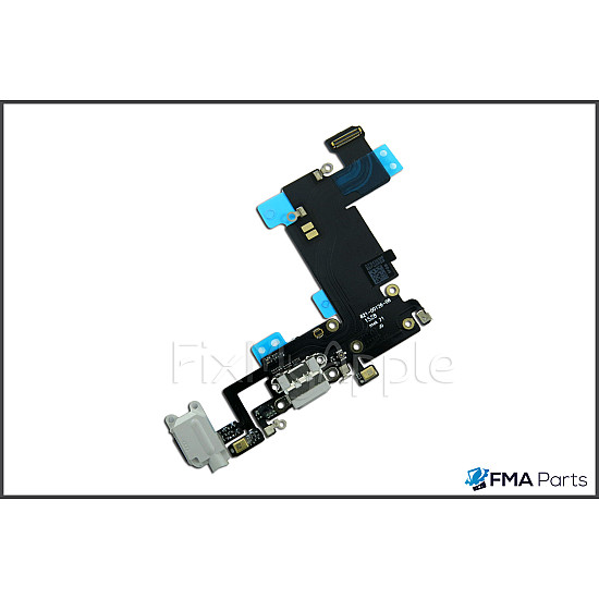 Charging Port Headphone Jack with Microphone Flex Cable - Grey OEM for iPhone 6S Plus