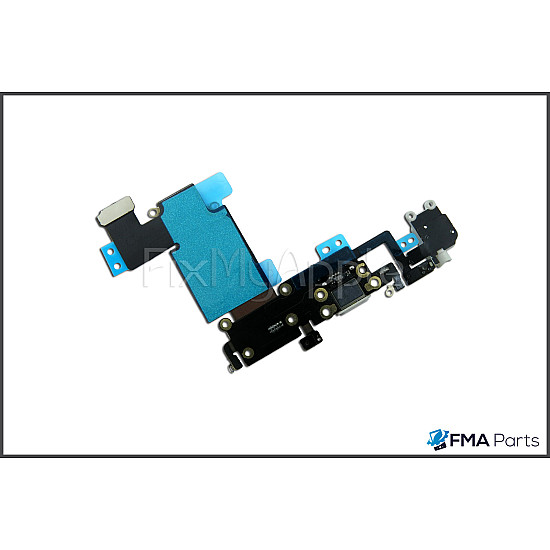 Charging Port Headphone Jack with Microphone Flex Cable - Grey OEM for iPhone 6S Plus