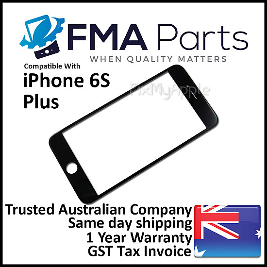 Front Glass - Black for iPhone 6S Plus