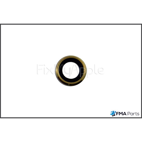Rear / Back Facing Sapphire Camera Lens with Bezel - Gold OEM for iPhone 6S Plus