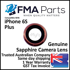Rear / Back Sapphire Camera Lens with Bezel - Rose Gold OEM for iPhone 6S Plus