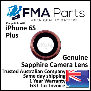 Rear Sapphire Camera Lens with Bezel - Rose Gold OEM for iPhone 6S Plus