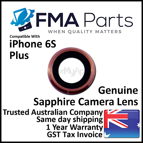 Rear Sapphire Camera Lens with Bezel - Rose Gold OEM for iPhone 6S Plus