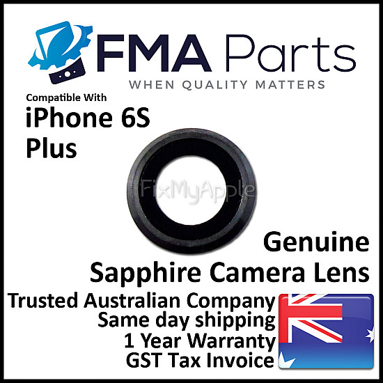 Rear Sapphire Camera Lens with Bezel - Black OEM for iPhone 6S Plus