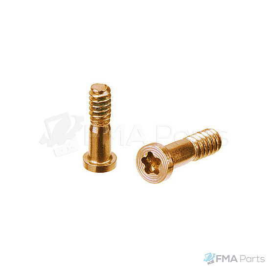 Bottom Pentalobe (*) Star Screws x 2 - Gold OEM for iPhone 7 / 7 Plus