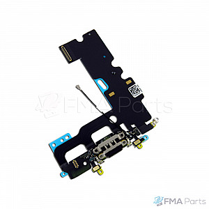 Charging Port with Microphone Flex Cable (AM) - Black for iPhone 7