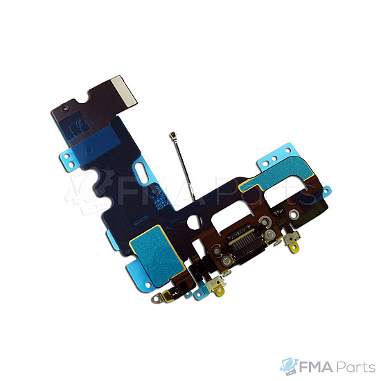Charging Port with Microphone Flex Cable - Black OEM for iPhone 7