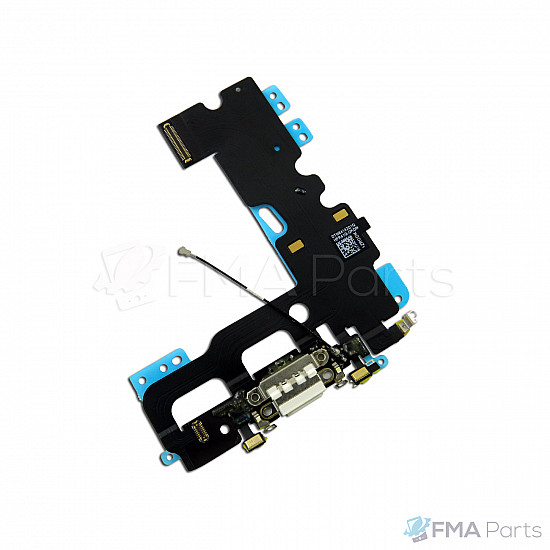 Charging Port with Microphone Flex Cable (OEM) - White for iPhone 7