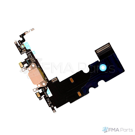 Charging Port with Microphone Flex Cable - Gold for iPhone 8 / SE (2020)