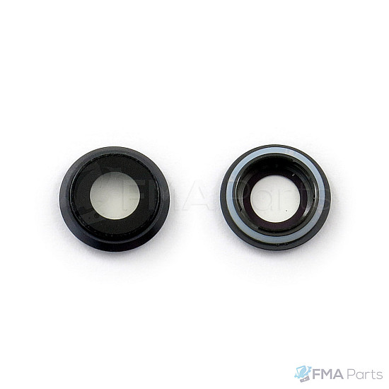 Rear Sapphire Camera Lens with Bezel - Black OEM for iPhone 8