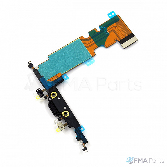 Charging Port with Microphone Flex Cable - Space Grey OEM for iPhone 8 Plus
