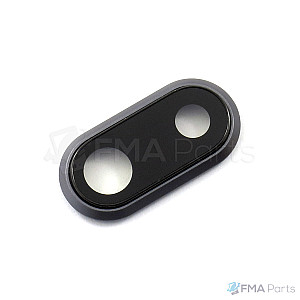 Rear / Back Sapphire Camera Lens with Bezel - Space Grey OEM for iPhone 8 Plus