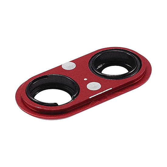 Rear Camera Lens with Bezel - Red for iPhone 8 Plus