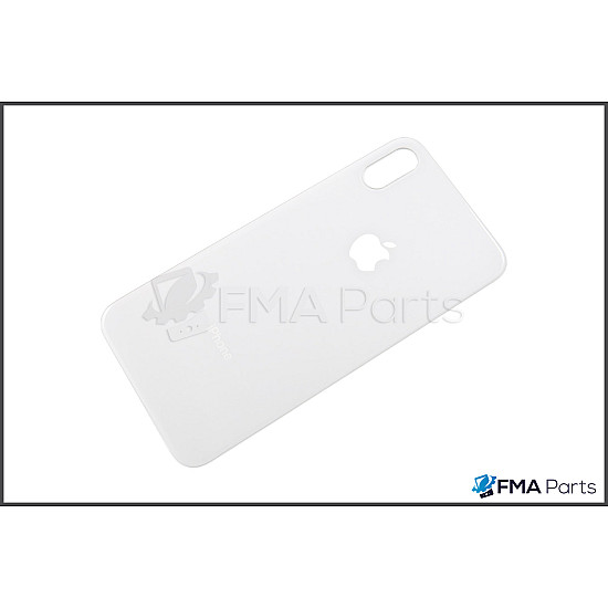 Back Glass Cover - White for iPhone X OEM